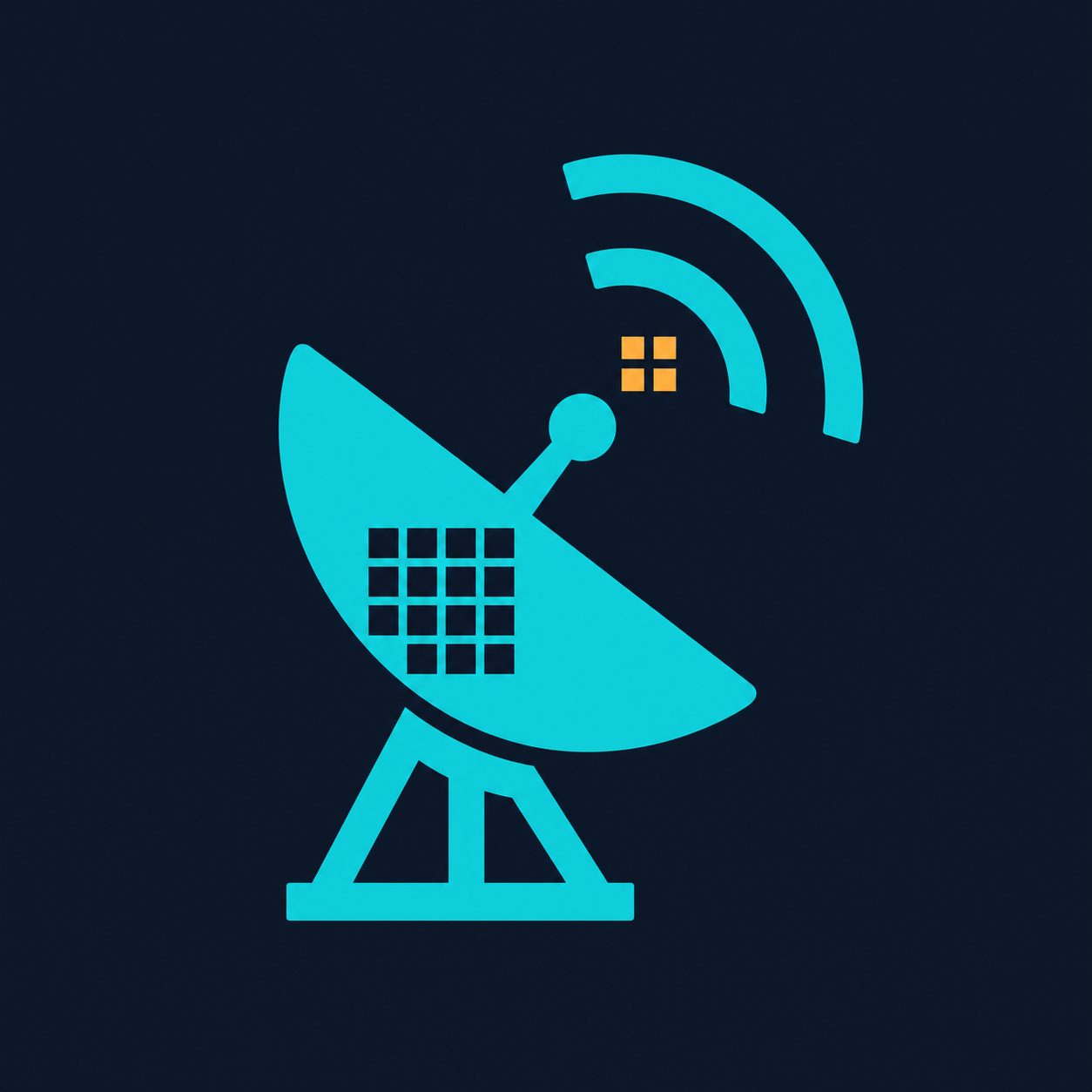 Arecibo radio telescope dish transmitting a signal